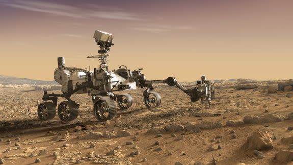 The Mars 2020 rover.