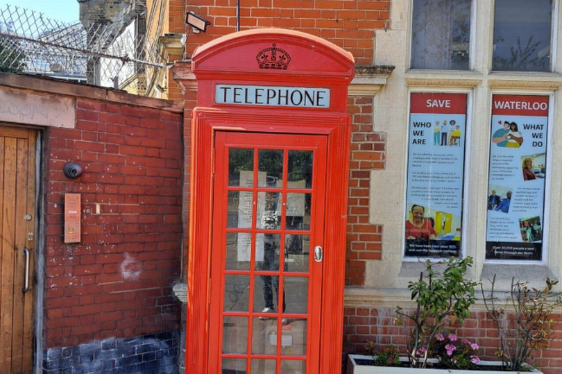 The phone kiosk is one of nine listed telephone boxes in Lambeth