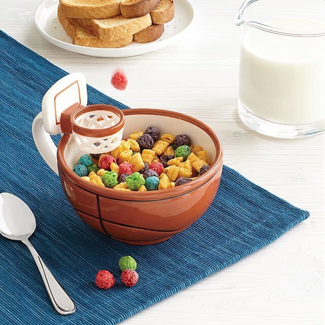 <strong><a href="https://fave.co/34YFx4r" target="_blank" rel="noopener noreferrer">This bowl-mug is perfect</a></strong> for the kid (or kid at heart) who starts their day with a healthy dose of cereal or loves to curl up in front of the Christmas tree with a cup of hot cocoa. Plus, it was designed by kids. <strong><a href="https://fave.co/34YFx4r" target="_blank" rel="noopener noreferrer">Get it at Uncommon Goods</a></strong>.