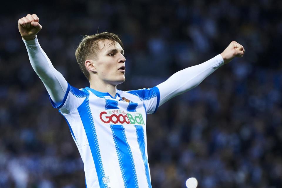 Martin Odegaard has shone during a loan stint at Real Sociedad Photo: Getty Images