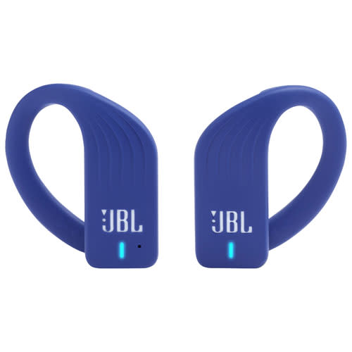 Save $100 on the JBL Endurance PEAK In-Ear Sound Isolating Truly Wireless Sport Headphones. Image via Best Buy.