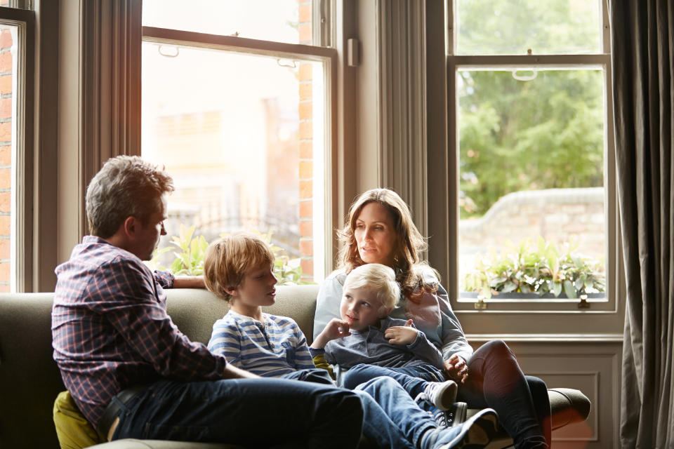 Speaking calmly and in a neutral tone of voice makes a difference in these kinds of sensitive discussions. (Photo: kupicoo via Getty Images)