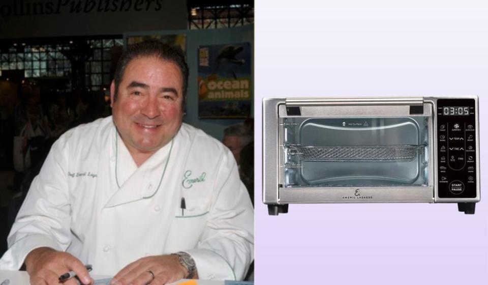 emeril lagasse and an air fryer