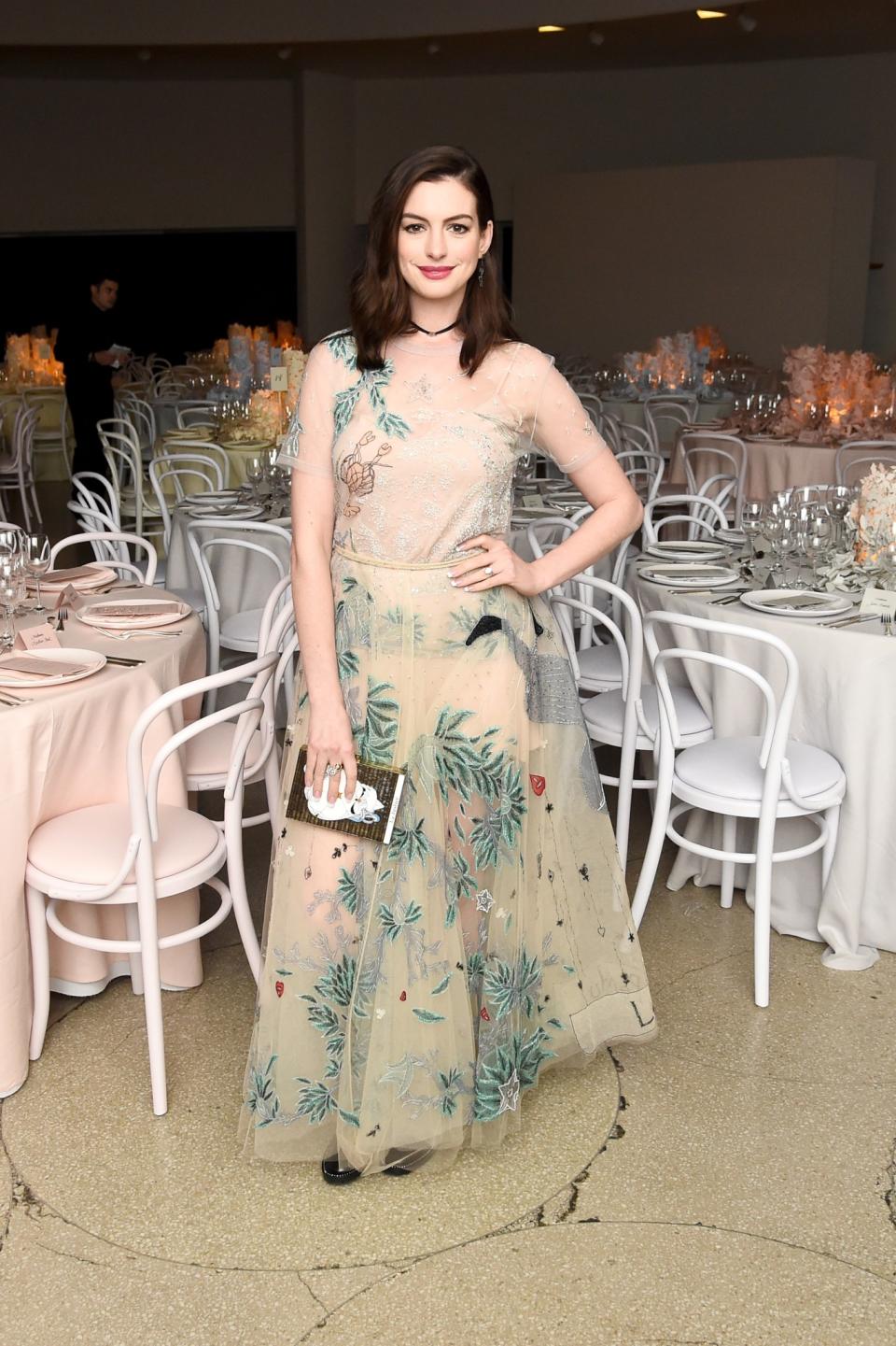 HIT: Anne Hathaway at the Guggenheim International Gala