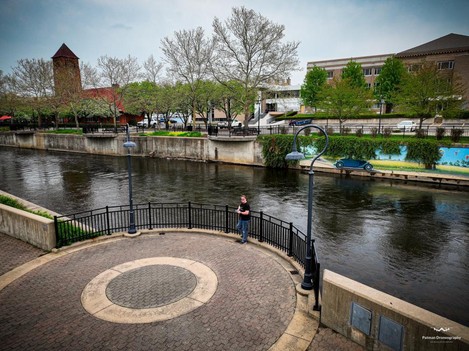 Patrick Bush, owner of Patman Droneography, uses social media platforms to promote his business and highlight beauty around Battle Creek.