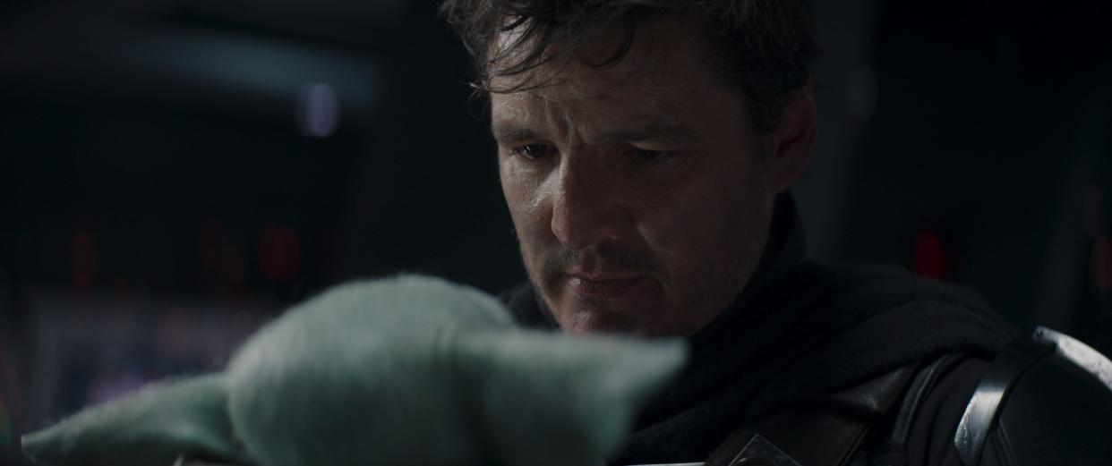 Din Djarin (Pedro Pascal) committed a major faux pas by removing his helmet and showing Grogu his real face in the second season finale of "The Mandalorian."