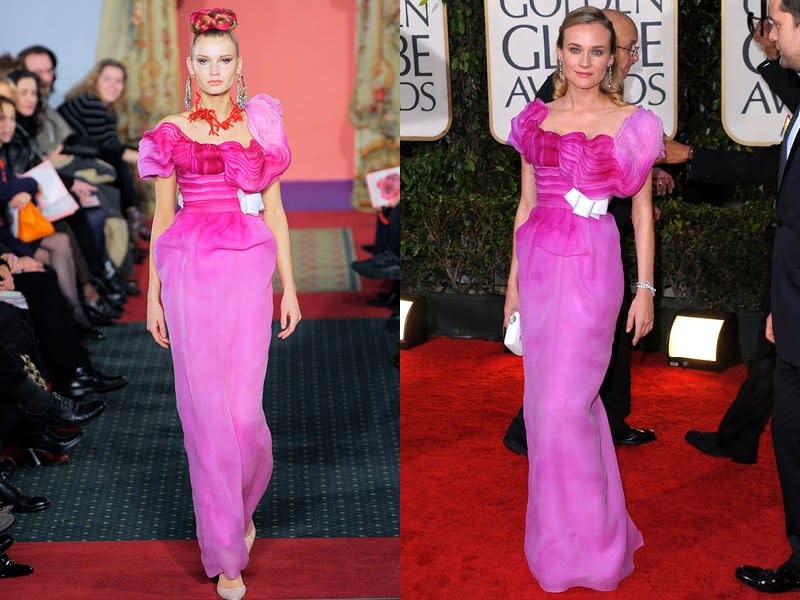 Christian Lacroix Spring 2009 Haute Couture; Diane Kruger in 2010