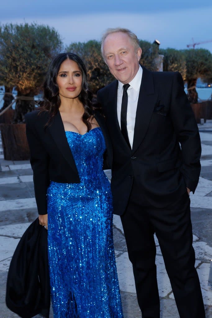 Salma Hayek and Francois-Henri Pinault attend the 