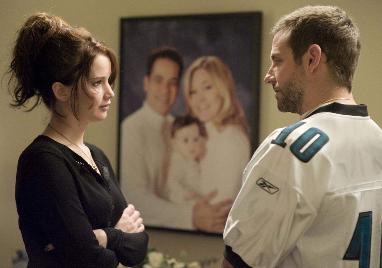 Jennifer Lawrence and Bradley Cooper in "Silver Linings Playbook." 