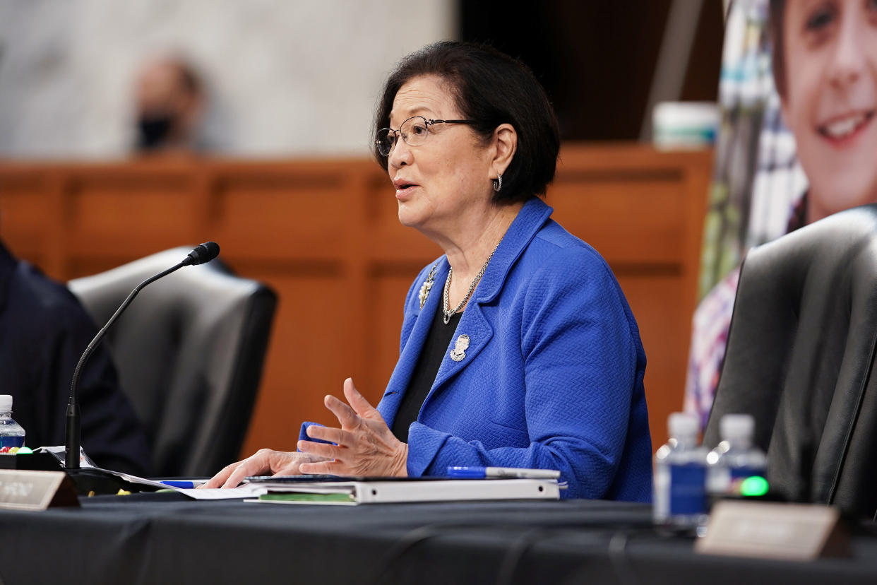 Hawaii Sen. Mazie Hirono is pushing for President-elect Joe Biden to nominate California&rsquo;s Julie Su for labor secretary. (Photo: POOL New / Reuters)