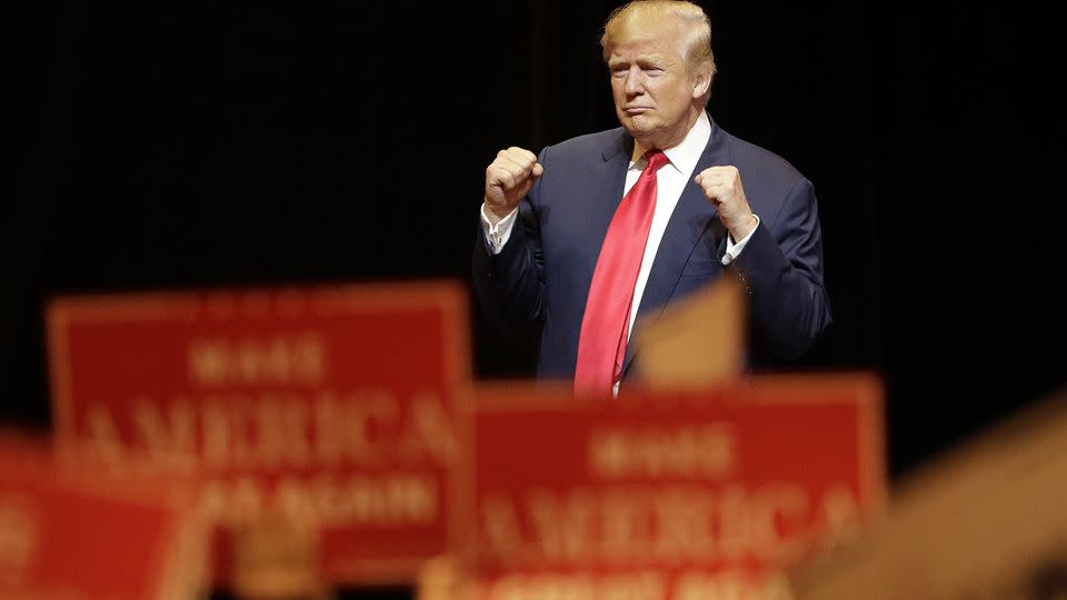 Using his proven theory 'Keys to the Whitehouse', the US professor has told the world not to write off Trump just yet. Photo: AAP