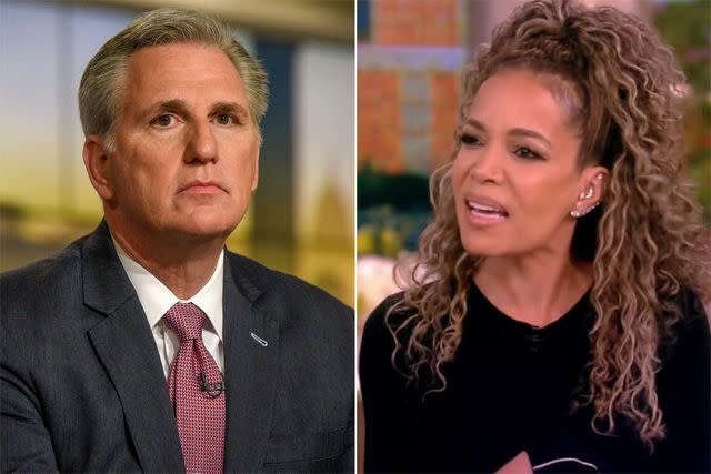 <p>William B. Plowman/NBC/NBC Newswire/NBCUniversal via Getty Images; ABC</p> Kevin McCarthy; Sunny Hostin on 'The View'