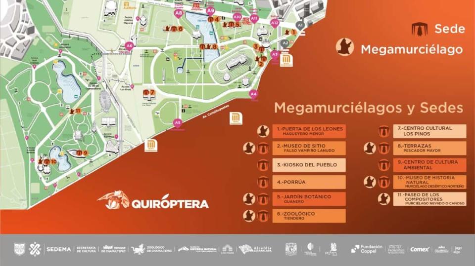 mapa festival del bosque 2024 chapultepec