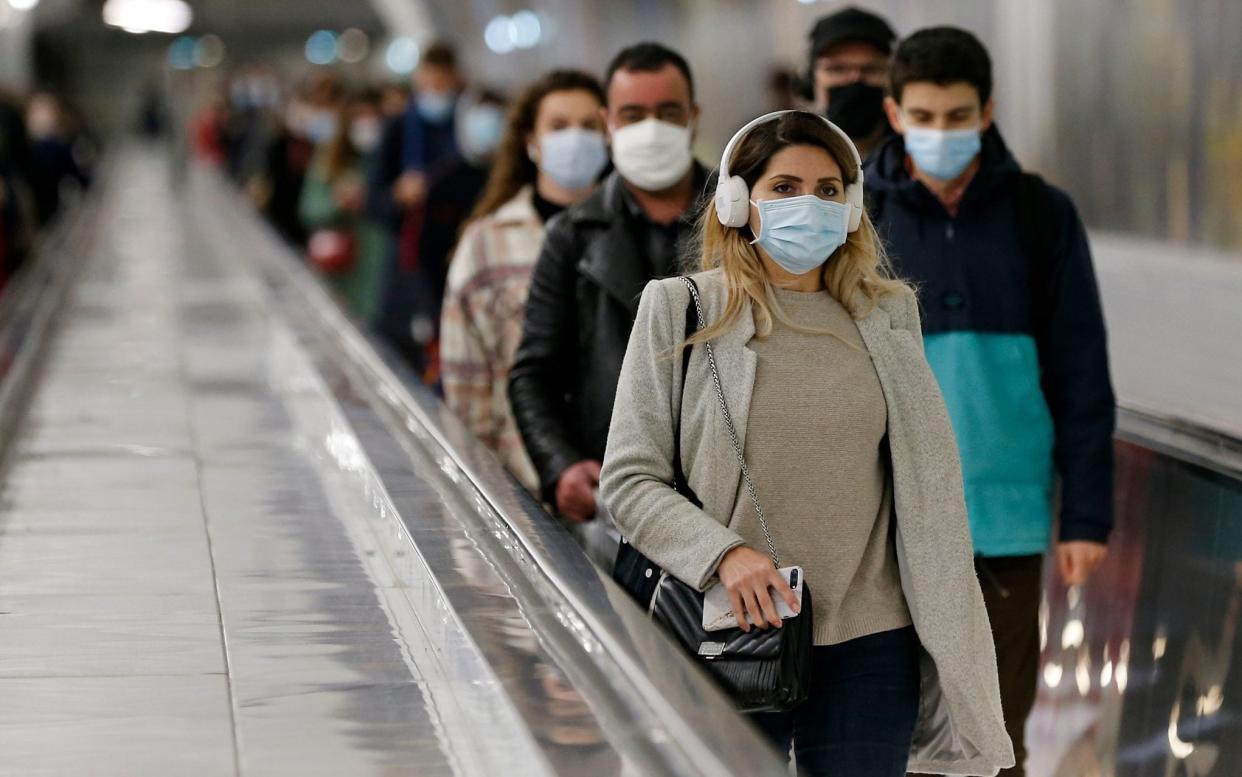 Masks prevent emissions but also store droplets and aerosols and could be a source of infection - Getty Images Europe