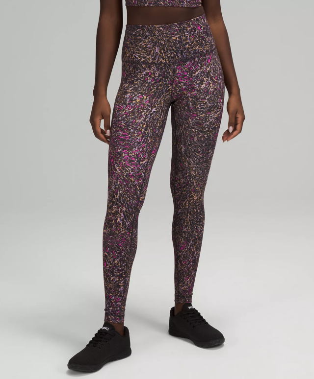 Lululemon Womens High Times Pant Full-On Luxtreme Tie Dye Pink