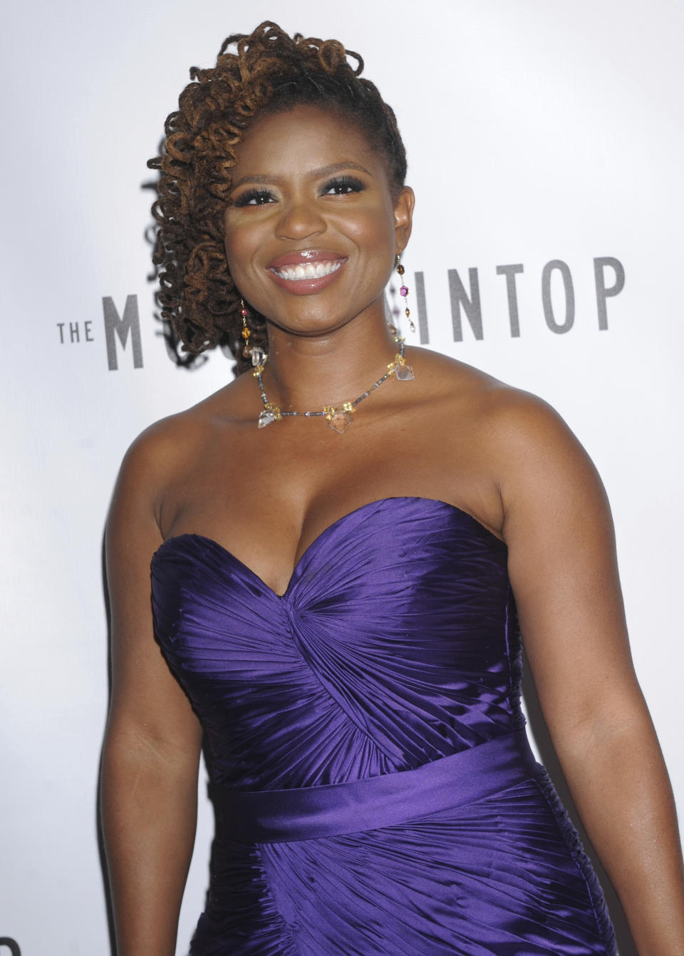 FILE - Playwright Katori Hall attends the Broadway premiere of her play " The Mountaintop" in New York on Oct. 13, 2011. Hall won the Pulitzer Prize for drama for her play "The Hot Wing King." (AP Photo/Louis Lanzano, File)