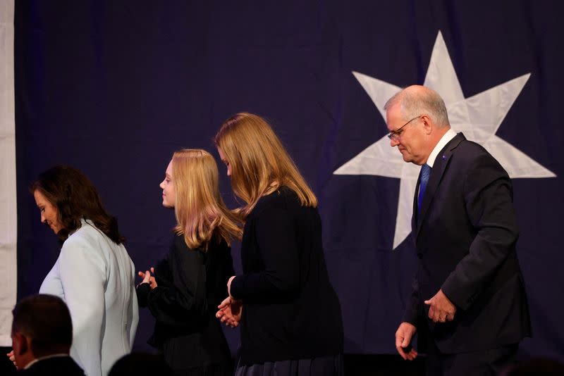 El actual primer ministro Scott Morrison, líder del Partido Liberal Australiano, en Sídney.