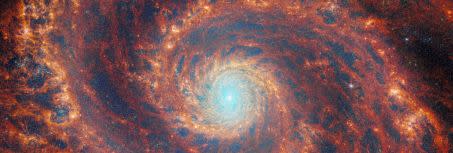 M 51 Crédit :  ESA/Webb, NASA & CSA, A. Adamo (Stockholm University) and the FEAST JWST team