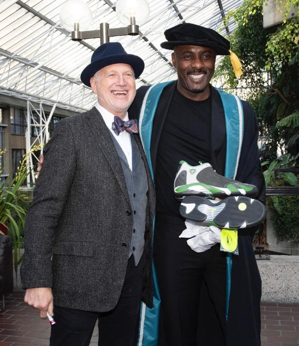 Elba received the honour for championing diversity in industries (Ravensbourne University London/Instagram)