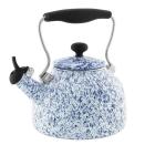 <p><strong>Chantal</strong></p><p>chantal.com</p><p><strong>$59.95</strong></p><p><a href="https://chantal.com/collections/kettles/products/limited-edition-vintage-teakettle-cobalt-blue-spatter" rel="nofollow noopener" target="_blank" data-ylk="slk:Shop Now;elm:context_link;itc:0;sec:content-canvas" class="link ">Shop Now</a></p><p>This limited-edition kettle will make her feel appreciated and at ease. The spout has a nostalgic one-tone whistle that blows when it's ready to pour. </p>