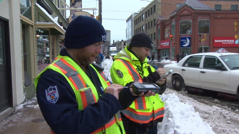 Taxis and parking enforcement officers face off on Spring Garden Road