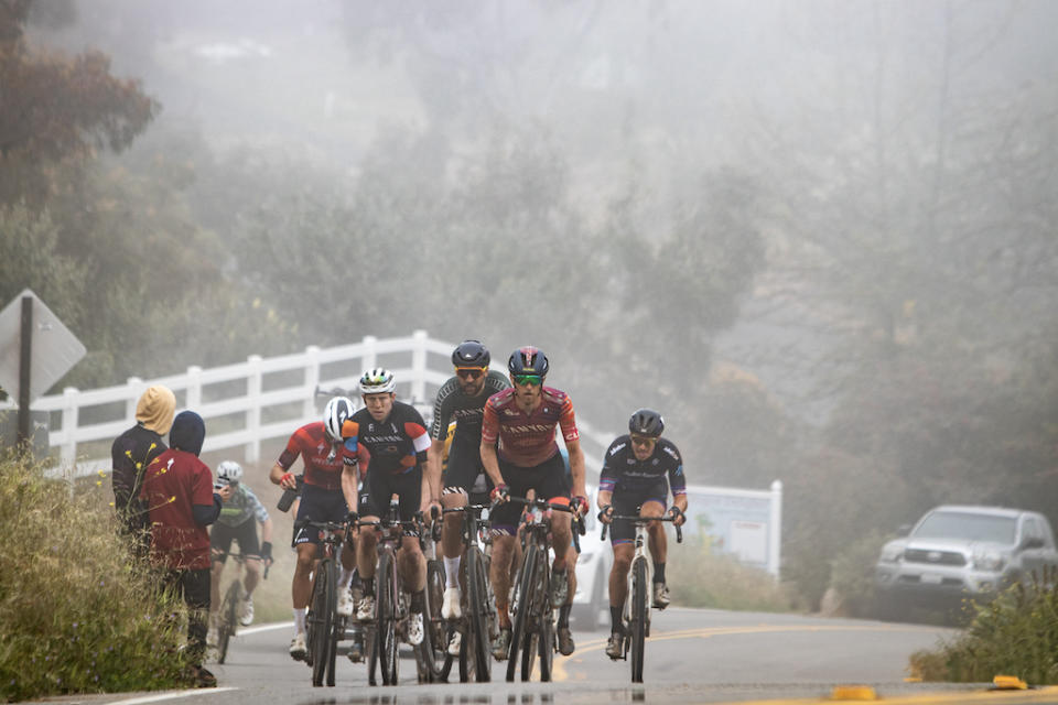 Lead group on the Waffle course at 2023 BWR California