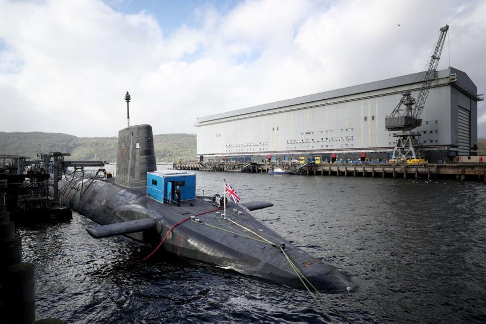 The Vanguard-class nuclear deterrent submarine HMS Vengeance is among those to be replaced with bigger Dreadnought-class submarines (PA Wire)