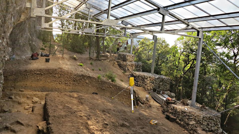 Mandrin Cave is the only known site where alternating groups of both Homo sapiens and Homo neanderthalensis have lived. - Courtesy of Ludovic Slimak