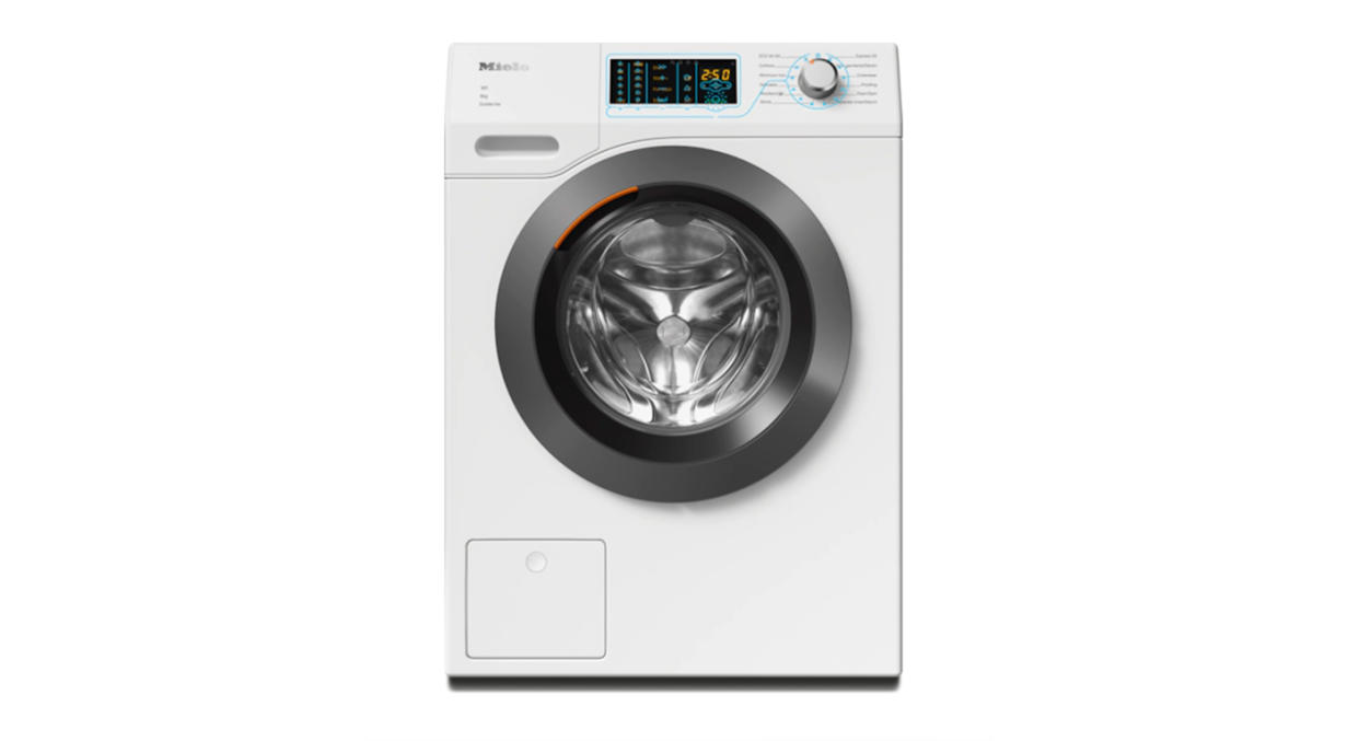 This front-loading washing machine from Miele offers audible support for partially sighted users.