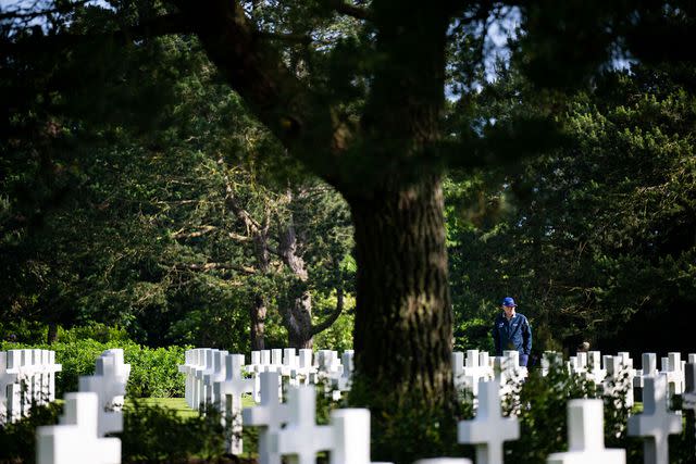 <p>Rank Studios</p> WWII veterans pay tribute to the comrades and friends at Normandy American Cemetery