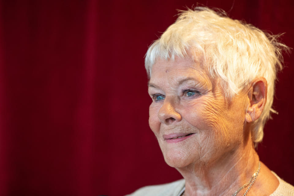 Dame Judi Dench attends the reopening of the Ashcroft Playhouse at the Fairfield Halls, Croydon. PA Photo. Picture date: Monday September 16, 2019. (Photo by Dominic Lipinski/PA Images via Getty Images)