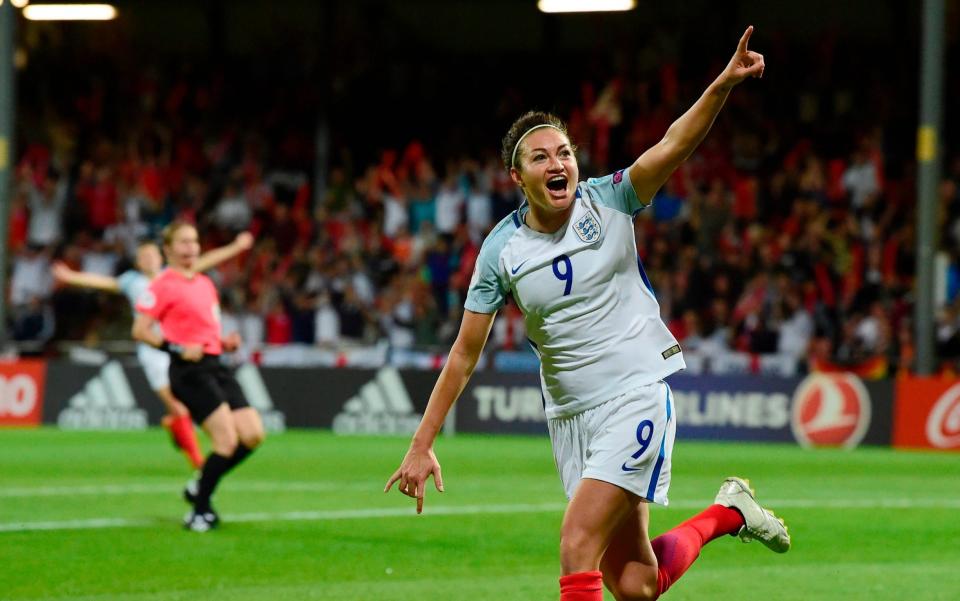 Jodie Taylor scored 19 times for England in 51 appearances - AFP/Tobias Schwarz 