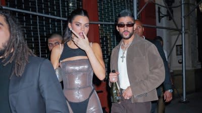 Kendall Jenner & Bad Bunny Jet Set in Gucci's Dazzling Valigeria