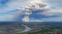 This photo was taken southwest of the town of Fort McMurray on May 3, 2016. Tamarackaspenbirch/Instagram