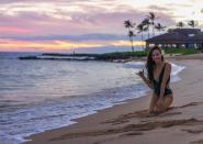 <p>Madison maintains a connection to her Hawaiian heritage, which she gets from her dad. In this photo she’s celebration World Oceans Day, and she encouraged others to cut down on waste and educate on how to help save oceanlife. (Instagram/@chockolate02) </p>