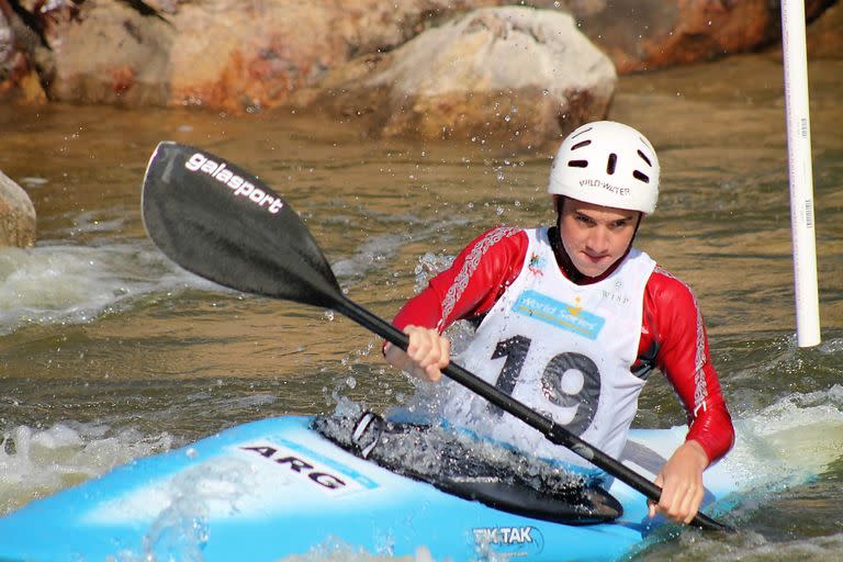 Lucas Rossi, protagonista del K1 1000 de canotaje Slalom en los Juegos de Tokio