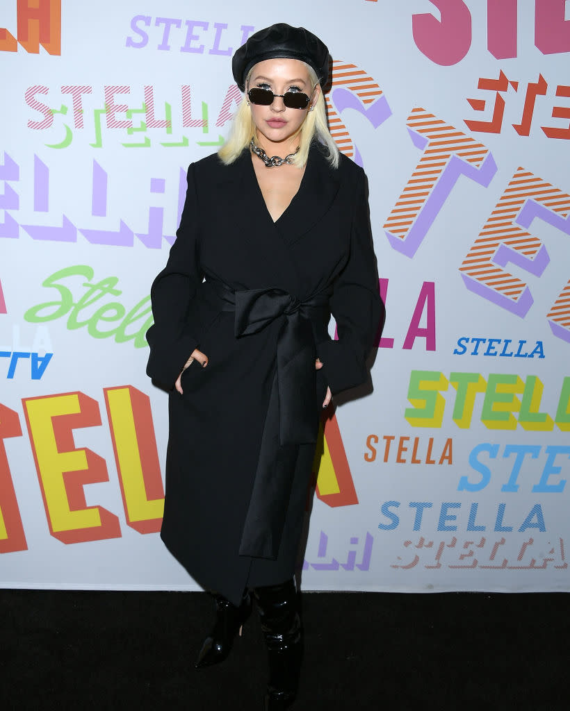 Christina Aguilera at the Stella McCartney presentation