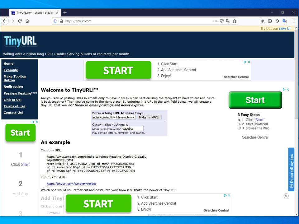 How to shorten a URL 3