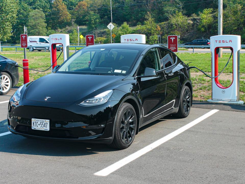 The Tesla Model Y electric SUV.