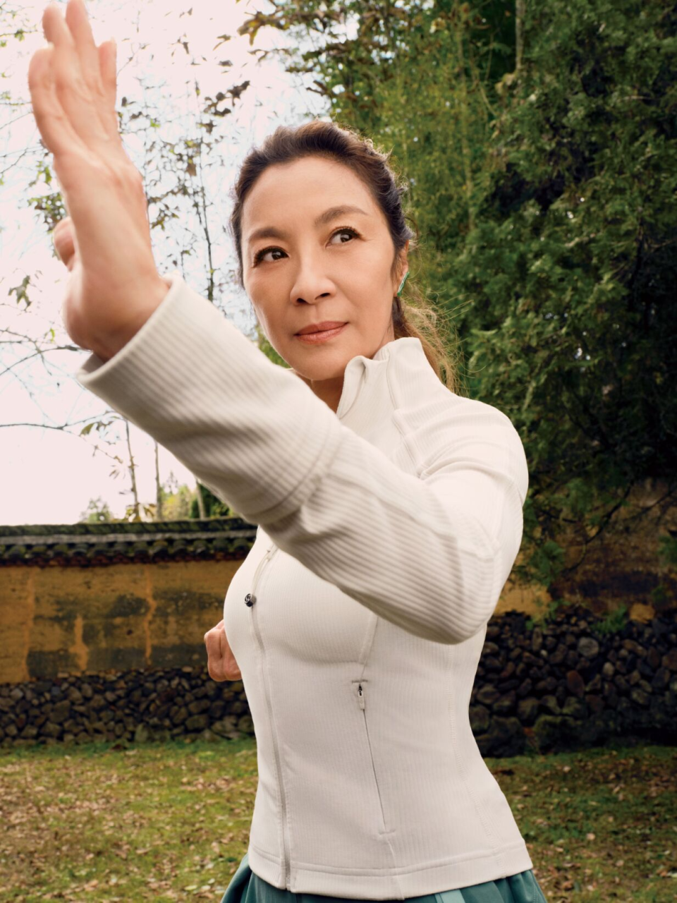 Michelle Yeoh stars in Lululemon's LNY Be Spring film together with 8 Wing Chun theatrical dancers. PHOTO: Lululemon