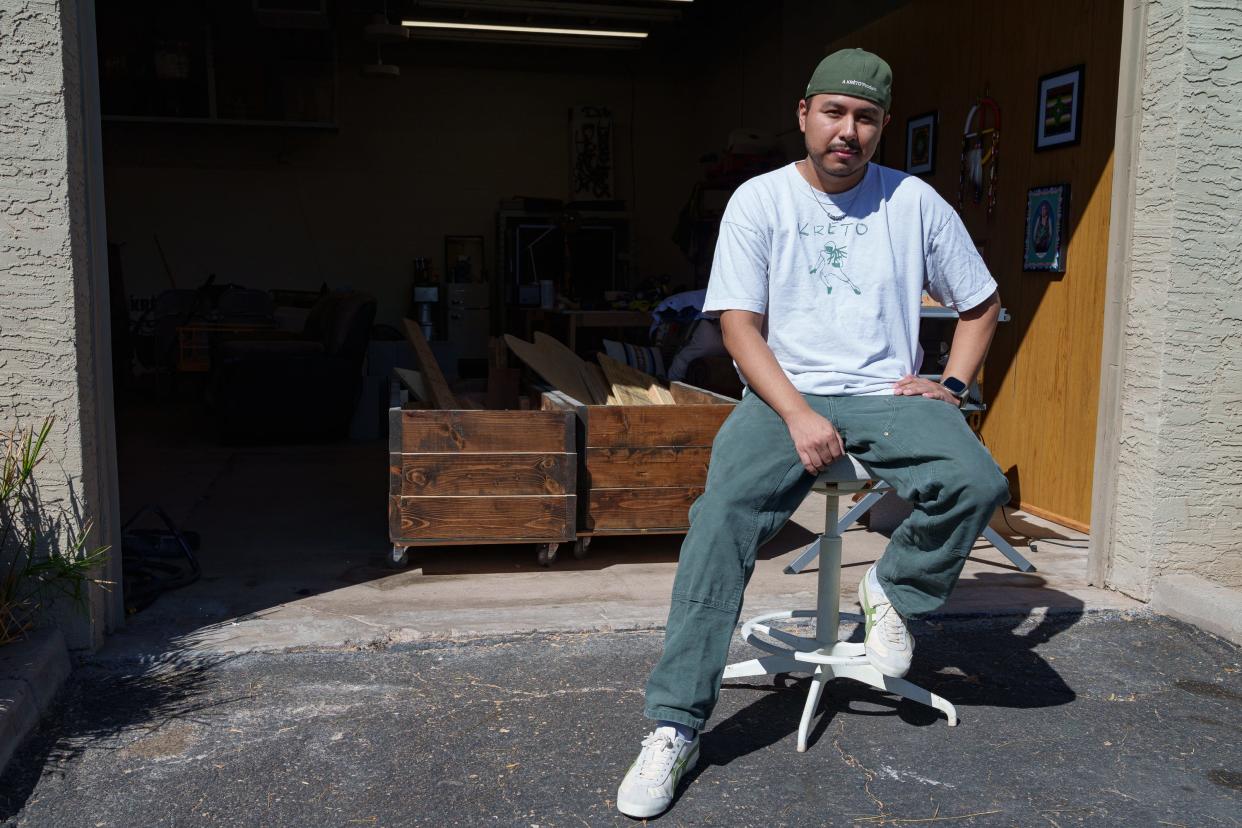 Raymund Ramirez poses for a portrait in his studio on Oct. 2, 2023, in Tempe.