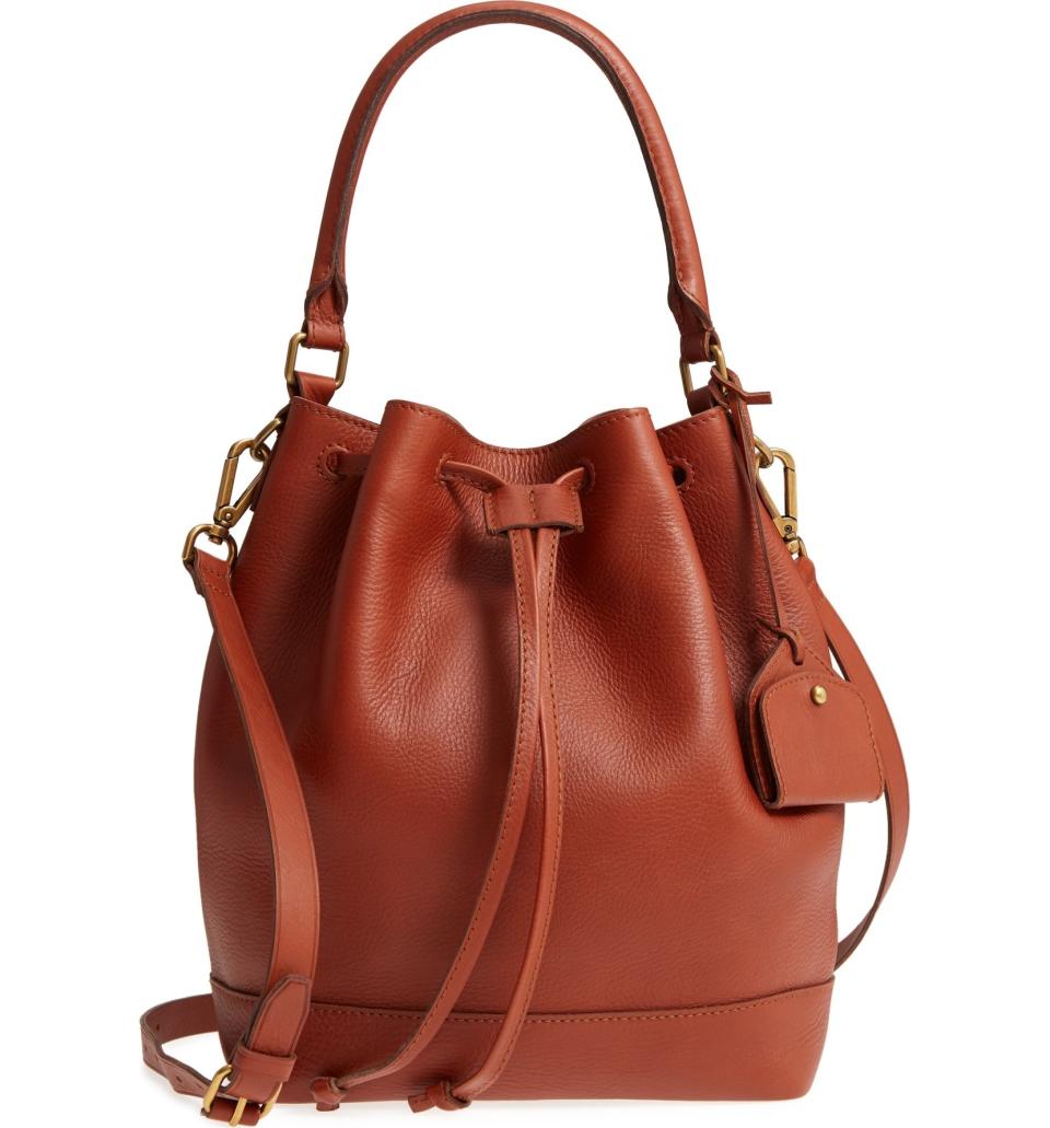 Madewell Lafayette Leather Bucket Bag, $198 $129, at Nordstrom