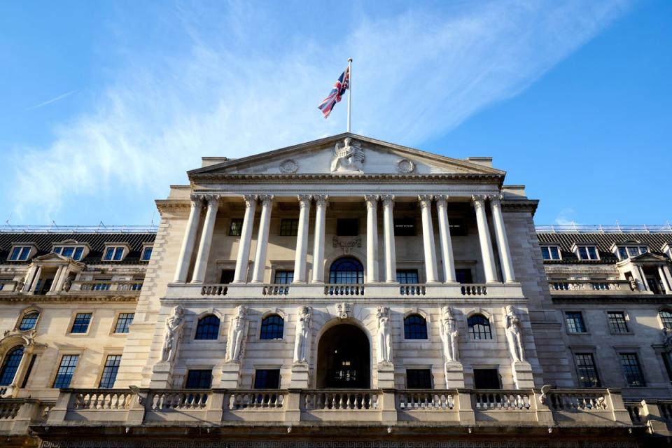 Andrew Bailey has been speaking after the Bank of England raised interest rates for the 11th time in a row (John Walton/PA) (PA Wire)