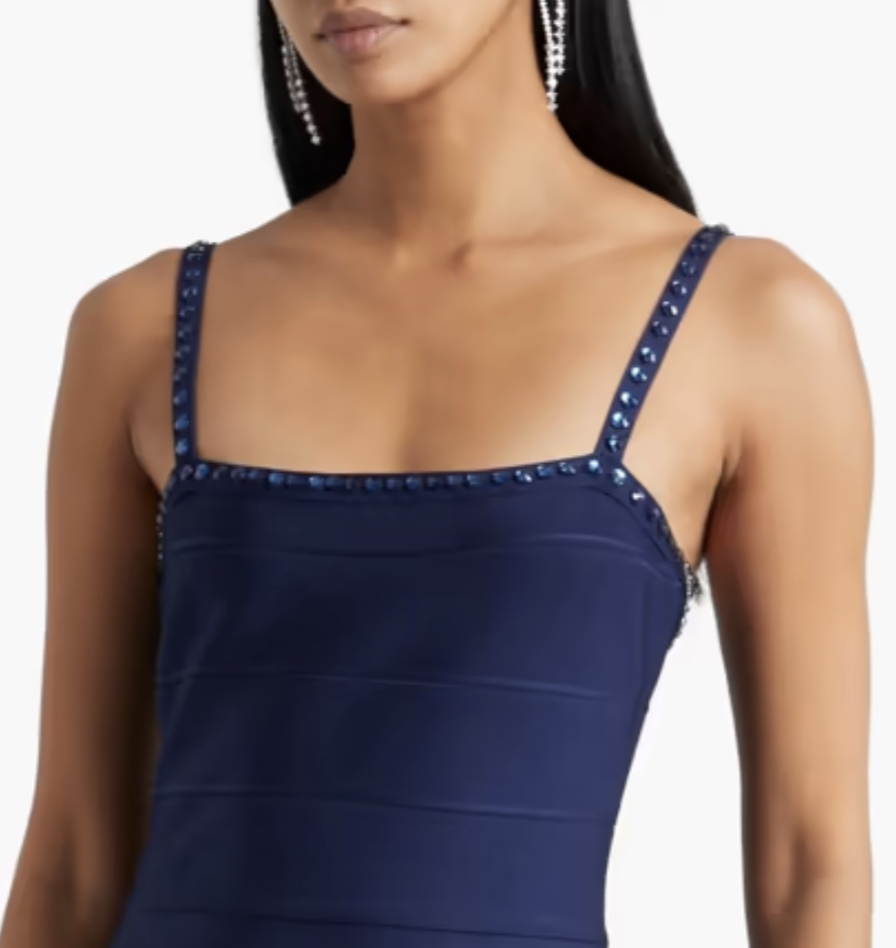 A photo of Herve Leger cocktail dress.