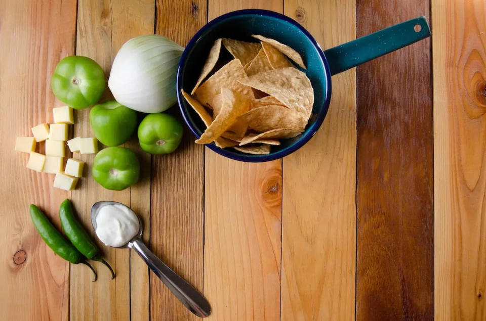 Ingredientes para salsa de chilaquiles