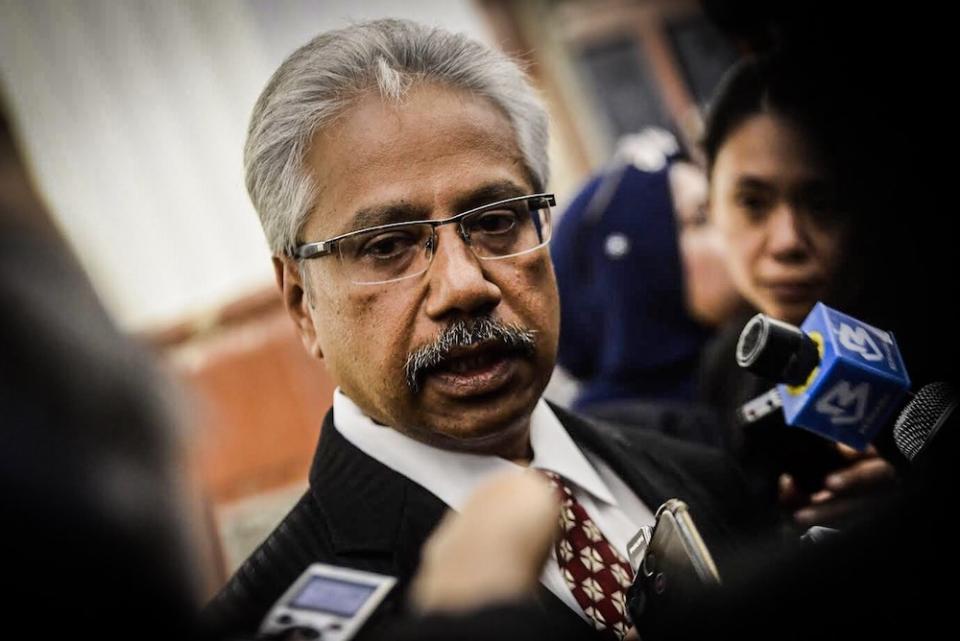 Minister in the Prime Minister’s Department, P. Waytha Moorthy, is seen in Parliament December 4, 2019. — Picture by Hari Anggara