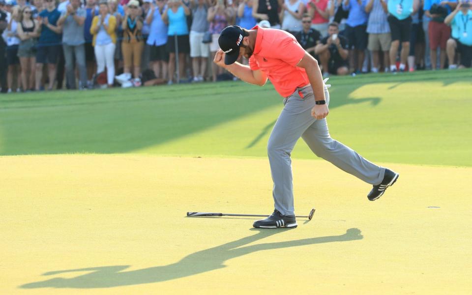 Jon Rahm only had to make the tense final putt because of his earlier jitters - Getty Images Europe