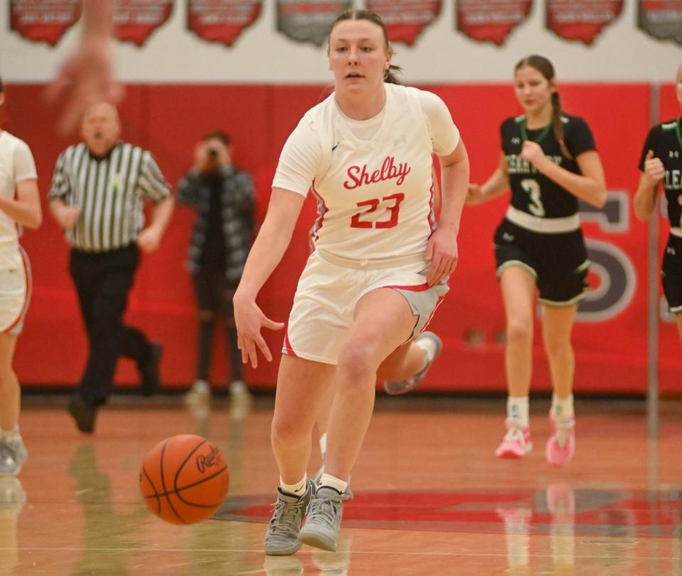 Shelby's Eve Schwemley earned first team All-Northwest District in Division II for the 2023-24 season.