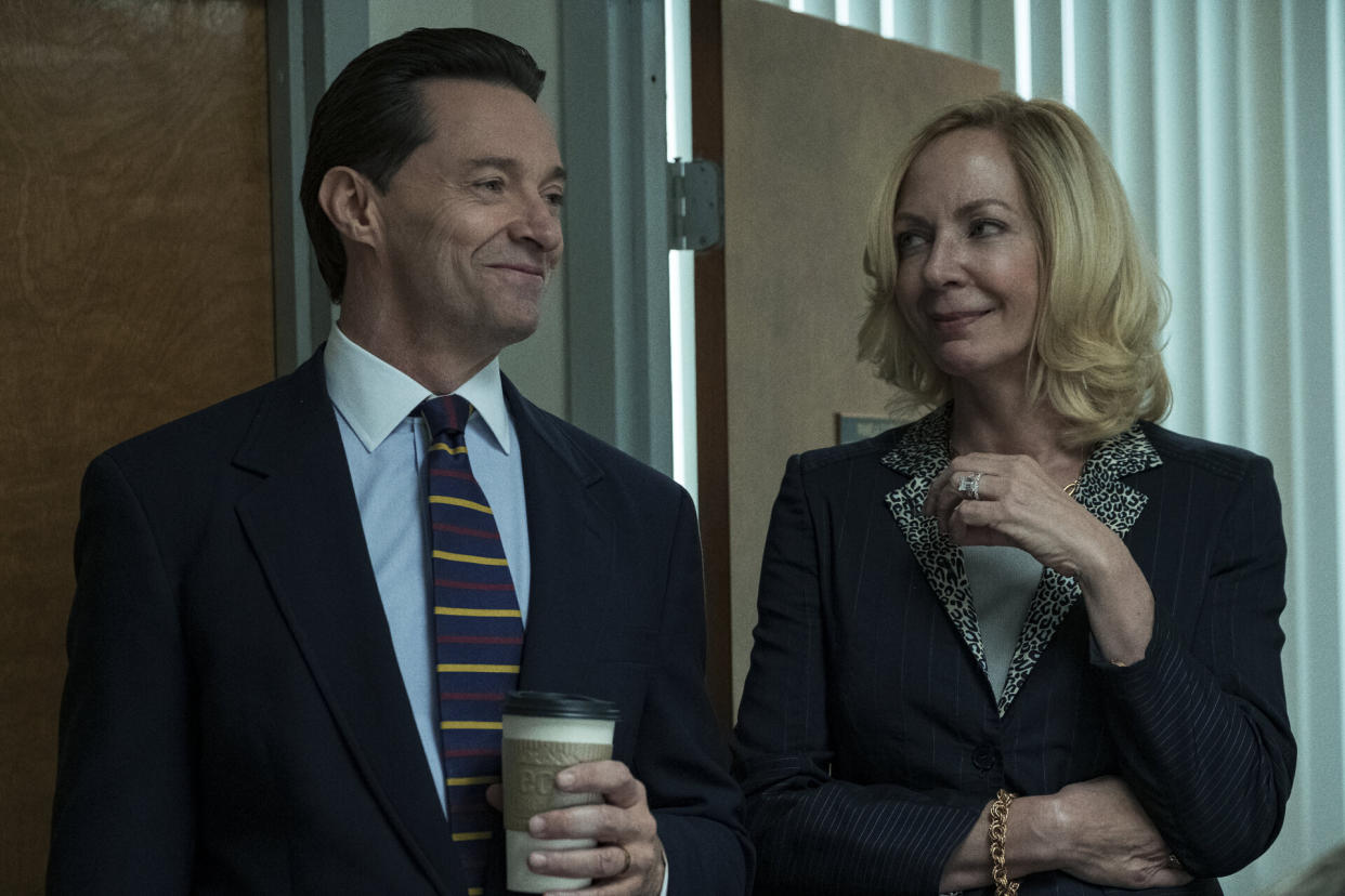 Hugh Jackman and Allison Janney in "Bad Education." (Photo: HBO)