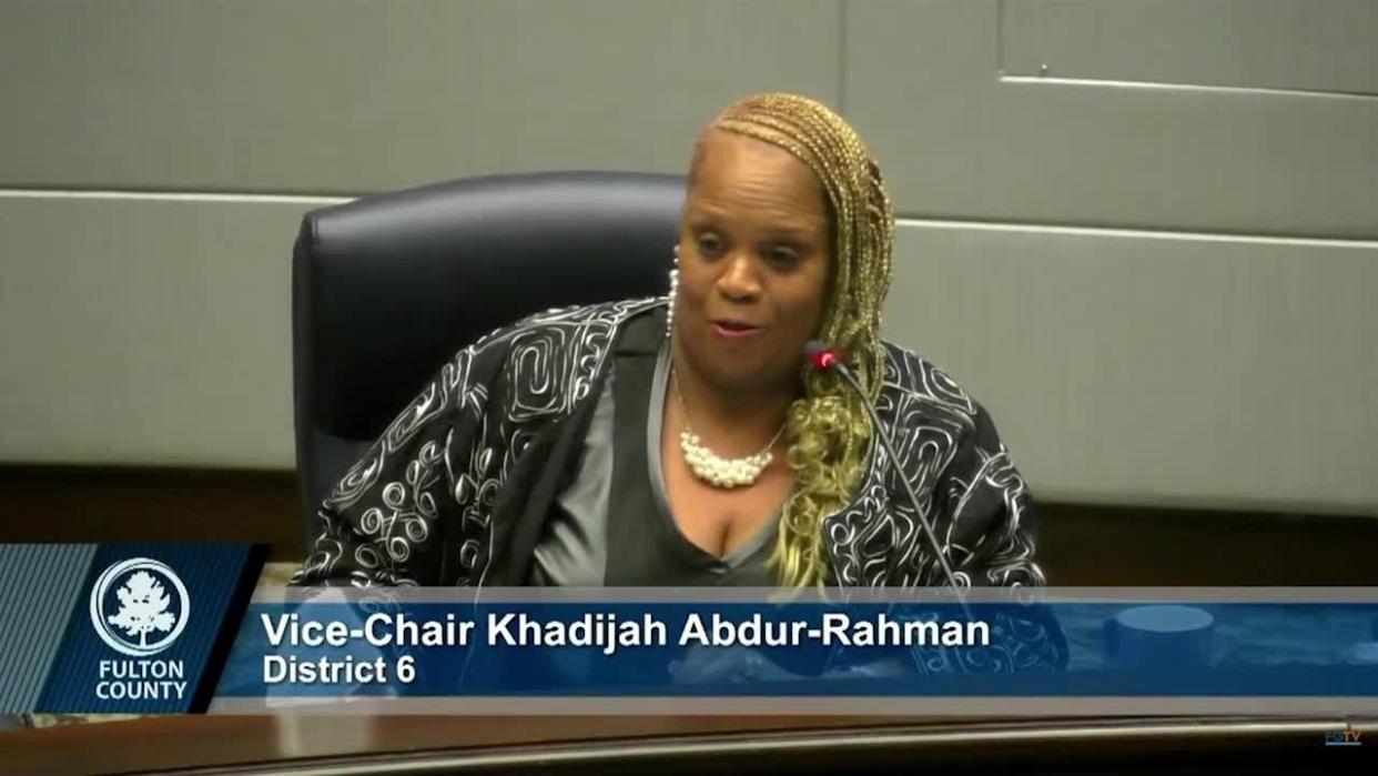 <div>Fulton County District 6 Commissioner Khadijah Abdur-Rahman</div>